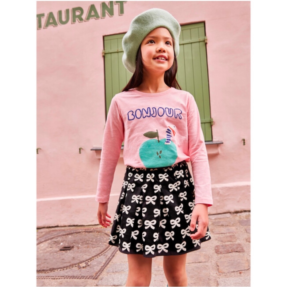 Tea Collection Pleated Jersey Skirt